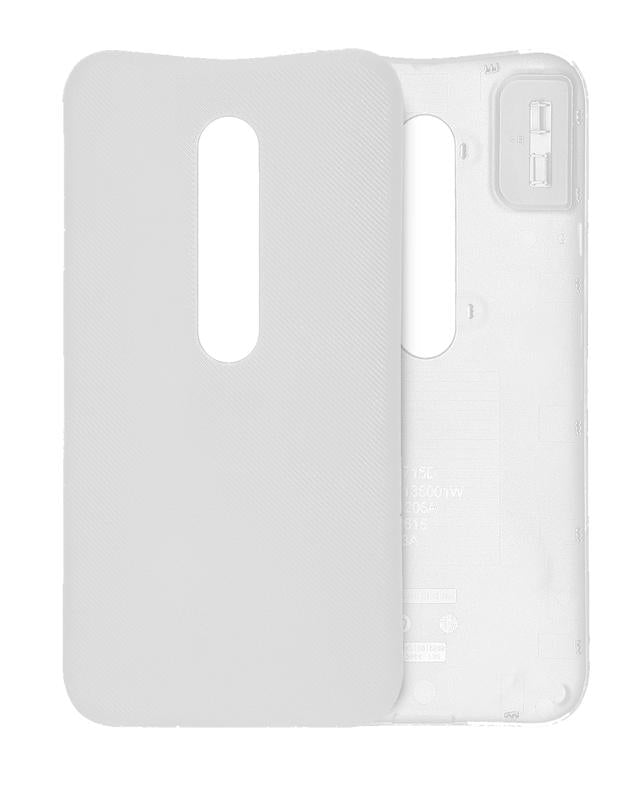 Reparación de tapa trasera blanca para Motorola Moto G3 en Guatemala.