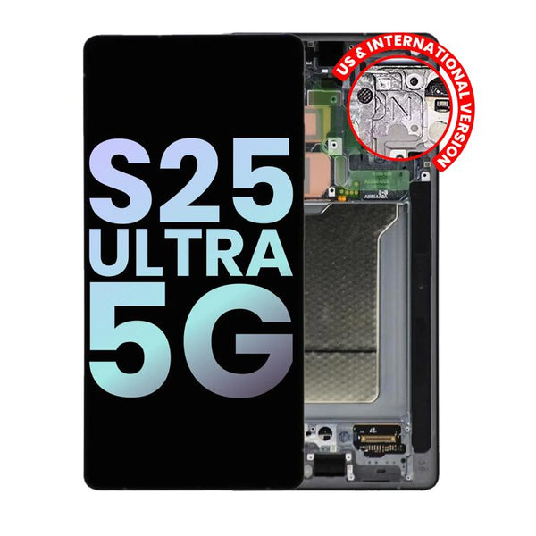 Reparación de pantalla OLED con marco Samsung Galaxy S25 Ultra 5G en Guatemala - Mayorista de pantallas originales y componentes Samsung.