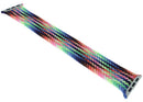 Correa Apple Braided Solo Loop Pride Edition, trenzada multicolor, tamaño 11 grande, para Apple Watch 44mm a 49mm.