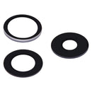 Lente de camara trasera (solo cristal) con adhesivo para iPhone 15 Pro (Juego de 3 piezas) (Zafiro real) (Premium)