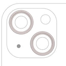 Anillo embellecedor de cámara trasera Starlight para iPhone 13 / 13 Mini, paquete de 10, repuesto.