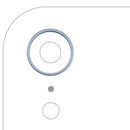 Aro de cámara trasera azul para iPhone XR A1984, A2105, A2106, A2108, repuesto original.