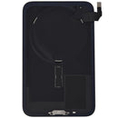 Tapa trasera plateada usada para iPhone 17 Pro Max con MagSafe y NFC, ideal para reparación de chasis.