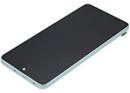 Pantalla OLED verde refurbished para Xiaomi Poco M7 Pro 5G, con marco, ideal para cambio y reparación.