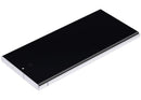Pantalla OLED Sky Blue para Samsung Galaxy S23 Ultra con marco, 120Hz, ideal para reparación de display roto.