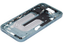 Tapa superior teal para iPhone 16 (US Version) con botones de encendido y volumen, repuesto Aftermarket Plus.