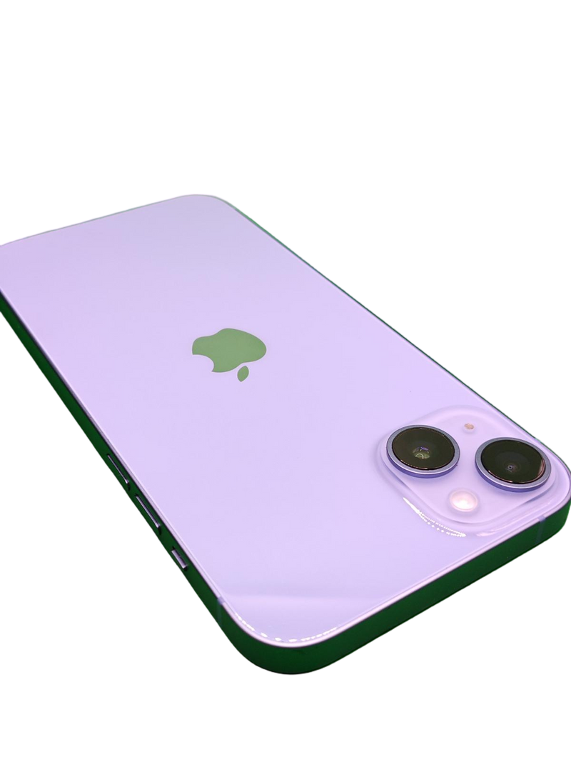 Encuentra iPhones 14 Plus seminuevos en Guatemala con certificado de grado 1 como nuevo y salud de batería al 86%.