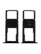 Bandeja para tarjeta SIM para Motorola Moto G7 Power (XT1955 / 2019) (Version internacional) (Negro ceramico)