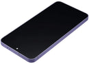 Pantalla OLED Samsung Galaxy S24 5G Cobalt Violet con marco, repuesto para reparación de display roto.