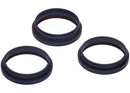 Kit de 10 tapas traseras Blue Titanium con aro de cámara para iPhone 15 Pro Max.
