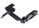 Puerto de carga OEM usado para iPhone 15 Pro Blue Titanium, con cable flex A2848, A3101, A3102, A3104.