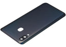 Tapa trasera negra para Samsung Galaxy A40 (A405) con lente de cámara, repuesto Aftermarket Plus para reparación.