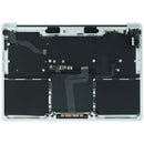 Tapa superior plateada de MacBook Pro 13 A2338 M2 (2020) con teclado ANSI US y batería, OEM usada.