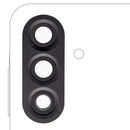 Lente de cámara trasera con aro para Samsung Galaxy A56 5G (SM-A566), repuesto para reparación de cristal.