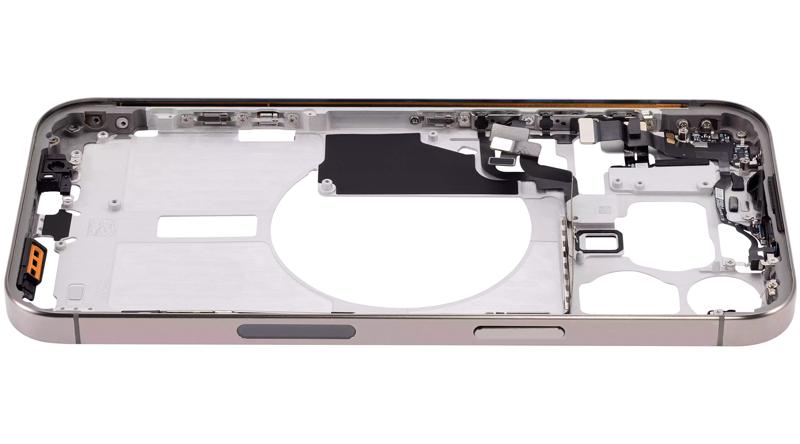 Reparación del marco medio para iPhone 15 Pro Max en Guatemala con garantía y disponibilidad en preorden.