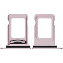 Bandeja SIM dual para iPhone 17e Soft Pink, repuesto original Apple para dos chips.