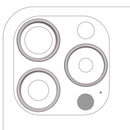 Aro de bisel de cámara trasera blanco titanio para iPhone 15 Pro Max A2849, repuesto.