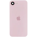Tapa trasera original iPhone 17e rosa con MagSafe, NFC y flex de linterna, pieza de repuesto para reparación.