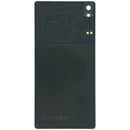 Tapa trasera de vidrio original negra para Sony Xperia Z3 (modelos D6603, D6653), repuesto de back cover.
