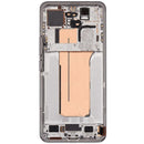 Pantalla OLED Xiaomi 15 Pro plateada refurbished con marco para reparación de display roto.