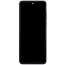 Pantalla OLED con marco para Motorola Razr 2026 / Razr 70 refurbished, color hematite, lista para reparación.