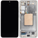 Pantalla OLED con marco para Samsung Galaxy S24 5G, color verde jade, repuesto Aftermarket Plus.