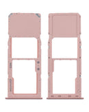 Bandeja SIM en color Prism Crush Pink para Samsung Galaxy A51 disponible en Guatemala para reparaciones y accesorios originales.