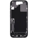 Chasis medio iPhone 17 (A3xxx) usado, con puerto de carga y piezas pequeñas para reparación.