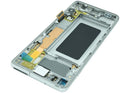 Pantalla original Samsung Galaxy S10 Prism Silver, repuesto LCD para reparación, modelo G973, con garantía.