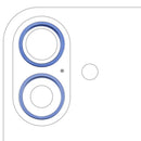 Aro de bezel de cámara trasera Ultramarine para iPhone 16 Plus, repuesto original Apple A2849.