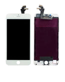 Pantalla iPhone 6 Plus blanca, repuesto LCD para modelos A1522, A1524, A1593, ideal para reparación.