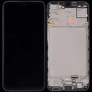 Pantalla incell de repuesto para Samsung Galaxy A15 4G/5G con marco, lista para instalación.