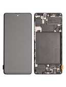 Pantalla LCD con marco para Samsung Galaxy A71 (A715 / 2020) sin sensor de huellas dactilares
