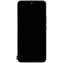 Pantalla AMOLED refurbished negra con marco para Xiaomi 12T, 12T Pro, y Redmi K50 Ultra, lista para reemplazar display roto.