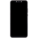 Pantalla LCD refurbished negra para Huawei Nova 3 (2018) con marco, ideal para reparaciones de display.