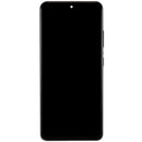 Pantalla incell Samsung Galaxy S21 Ultra Phantom Black con marco, sin sensor de huella, para reparación de display.