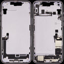 Encuentra la carcasa media con flex de puerto de carga y piezas pequeñas para iPhone 14 Plus en Guatemala con garantía.