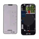 Tapa trasera con placa de acero con carga inalámbrica NFC MagSafe y flex de linterna compatible para iPhone 16 Pro (original OEM) (Titanio Natural)