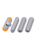 Set de botones negros para iPad Air 1 (modelos A1474, A1475, A1476), incluye volumen y mute.