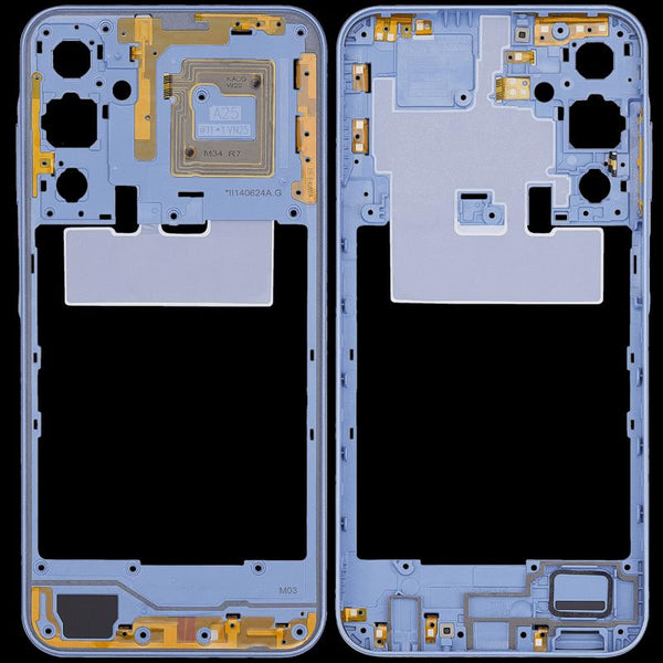 Encuentra la carcasa intermedia Samsung Galaxy A25 5G (A256 / 2023) en Guatemala para reparaciones y reemplazos al mejor precio.