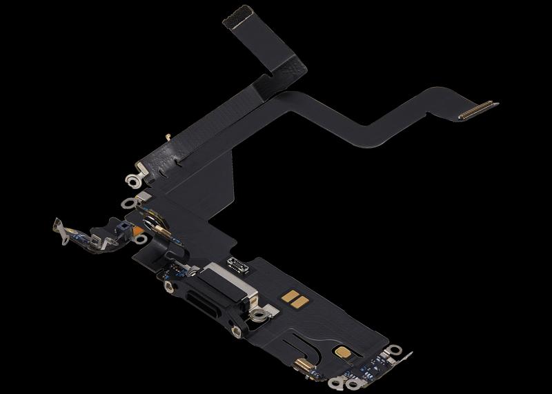 Puerto de carga para iPhone 14 Pro (Original Usado) (Negro Espacial)
