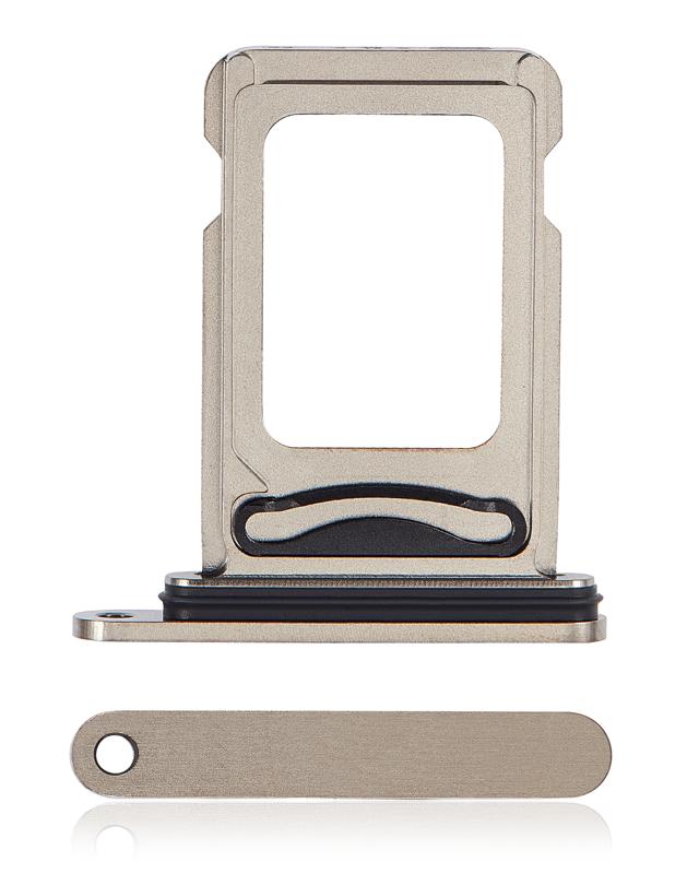 Bandeja para Tarjetas SIM doble para iPhone 15 Pro / 15 Pro Max (Titanio Natural)