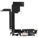 Puerto de carga USB-C para iPhone 15 Pro Max Natural Titanium usado, con flex de carga A2849.