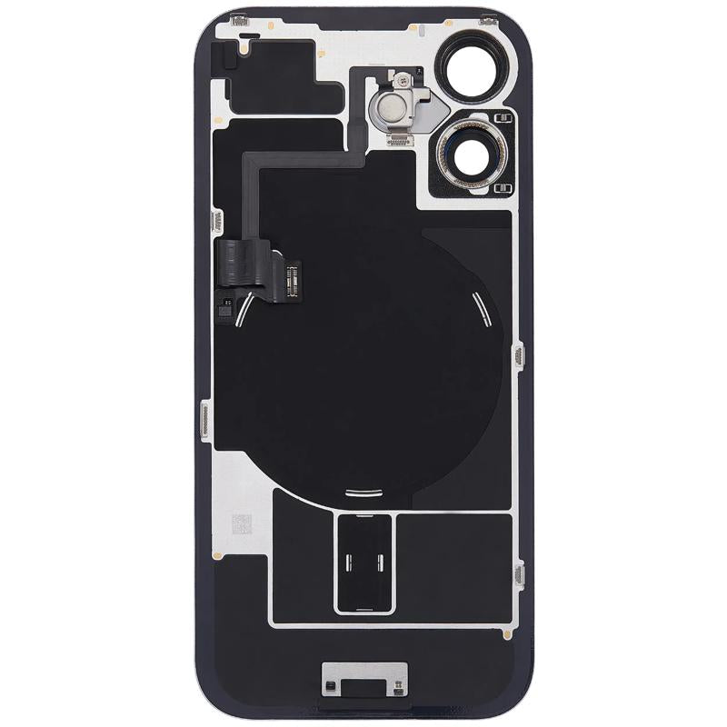 Encuentra tapas traseras usadas con placa de acero, carga inalámbrica MagSafe y flex de linterna compatible para iPhone 16 en Guatemala.