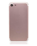 Tapa trasera aftermarket Plus Rose Gold para iPhone 7 (A1660, A1778) con small parts para reparación.