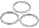 Aro de cámara trasera plateado para iPhone 17 Pro/Pro Max, 3 piezas, 10 pack, protector de lente.