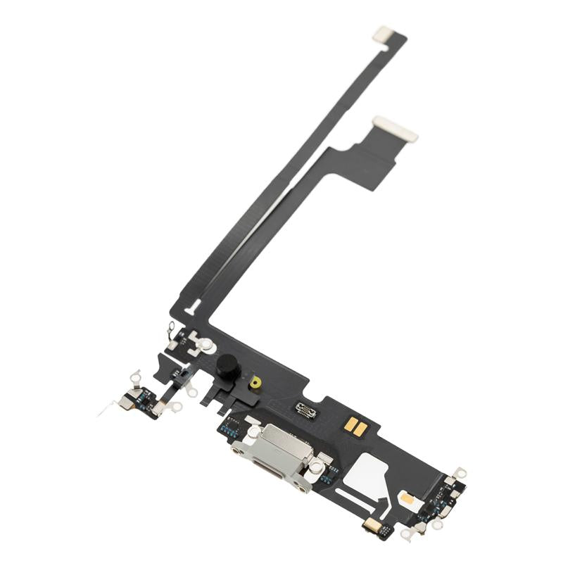 Puerto de carga para iPhone 12 Pro Max (Original usado) (Plata)