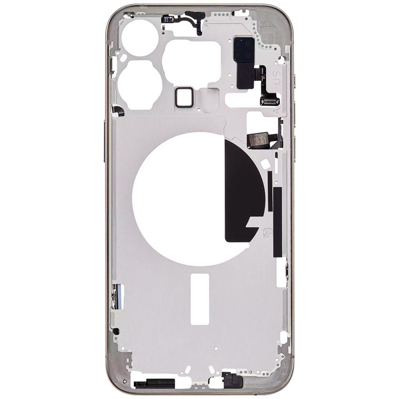 Reparación del marco medio para iPhone 15 Pro Max en Guatemala con garantía y disponibilidad en preorden.