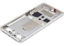 Mid-frame housing blanco para Xiaomi 15 Ultra, repuesto de carcasa para cambio de frame roto.