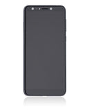 Pantalla LCD y marco Midnight Black para Asus ZenFone 5Q/5 Lite (ZC600KL/X017DA) refurbished, lista para reparación.